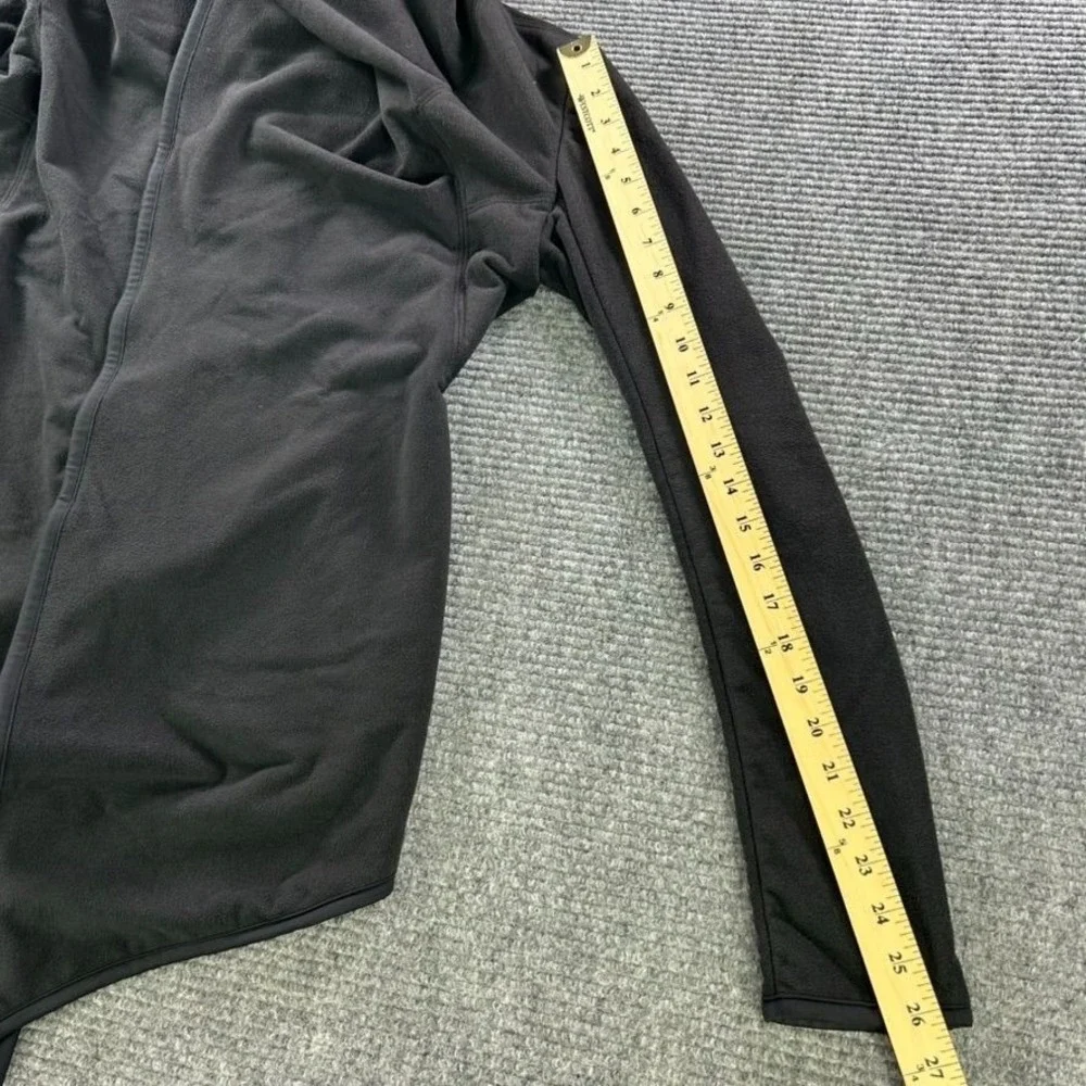 Lululemon Presence Of Mind Black Fleece Wrap Jacket Zip Sleeve Women No Size Tag